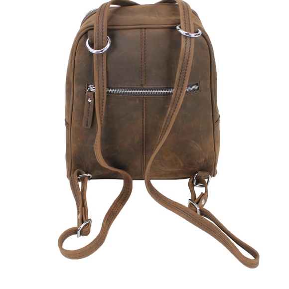 Full Grain Cowhide Leather Backpack LK13WR
